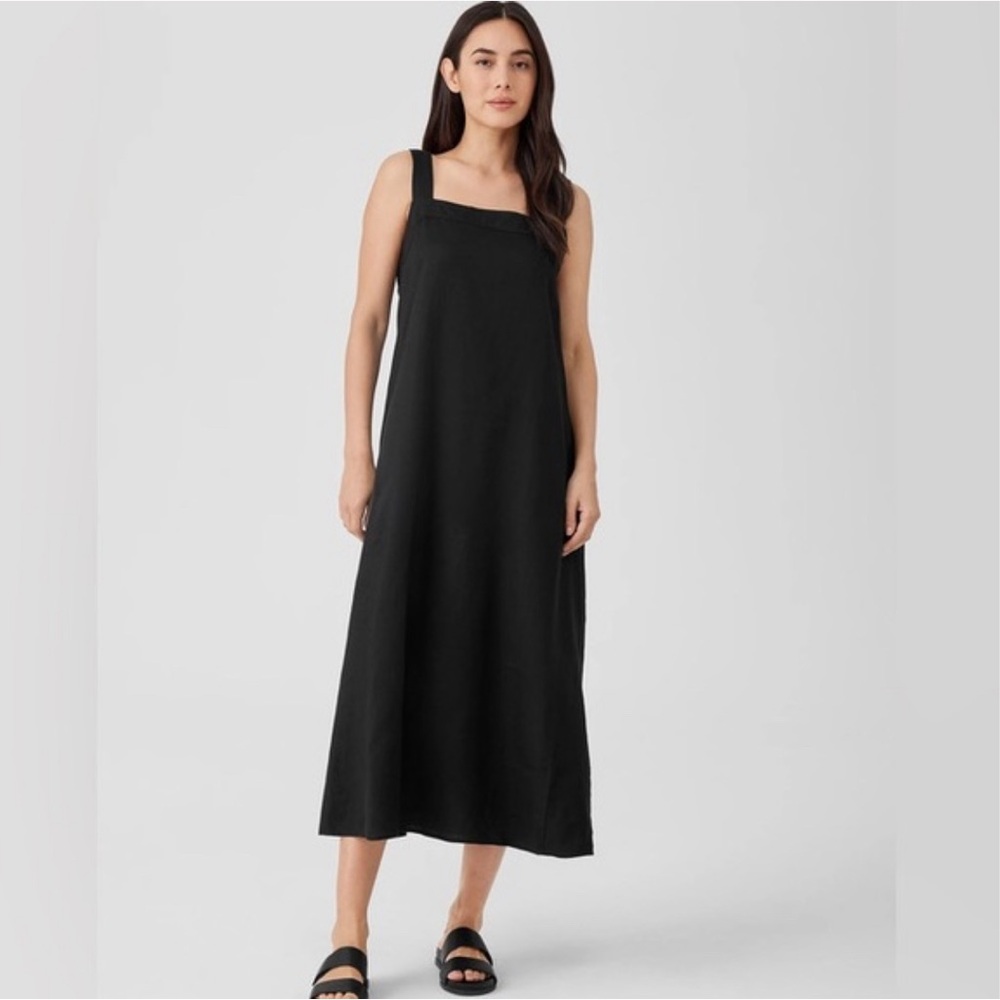 J. Jill Black Sleeveless Maxi Dress